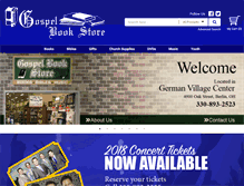 Tablet Screenshot of mygospelbookstore.com